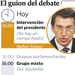El guion del debate
