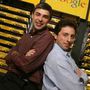 Los multimillonarios de la tecnología Larry Page y Gergey Brin, fundadores de Google