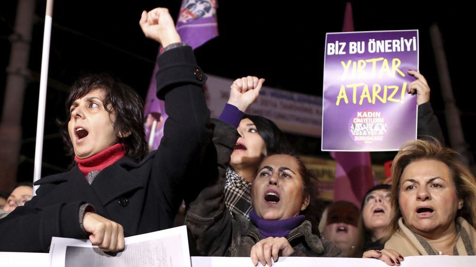 Protestas de mujeres en Turqua