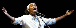 BRASILIAN SINGER GILBERTO GIL PERFORMS ON STAGE DURING THE CONCERT AT AUDITORIUM OF THE MUSIC