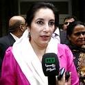 Benazir Bhutto habla desde Londres