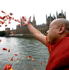 REINO UNIDO - PROTESTAS CONTRA REPRESION EN BIRMANIA