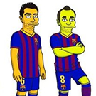 Messi, Neymar, Xavi e Iniesta ya tienen versión en Los Simpsons