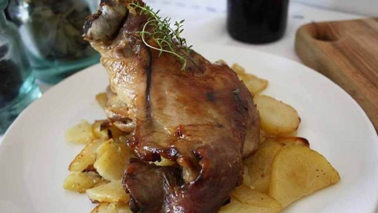 Pierna de cordero al horno