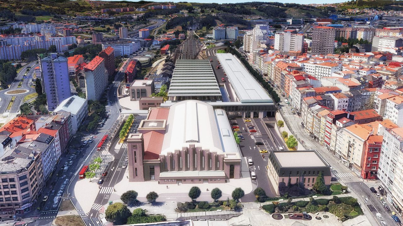 Así será la estación intermodal de A Coruña