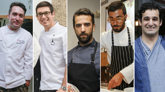 Dani López, Jorge Gago, Álvaro Fuentes, Adrián Felípez y Carlos Pérez