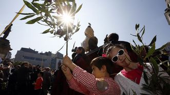 Procesi&oacute;n de la borriquita en Viveiro